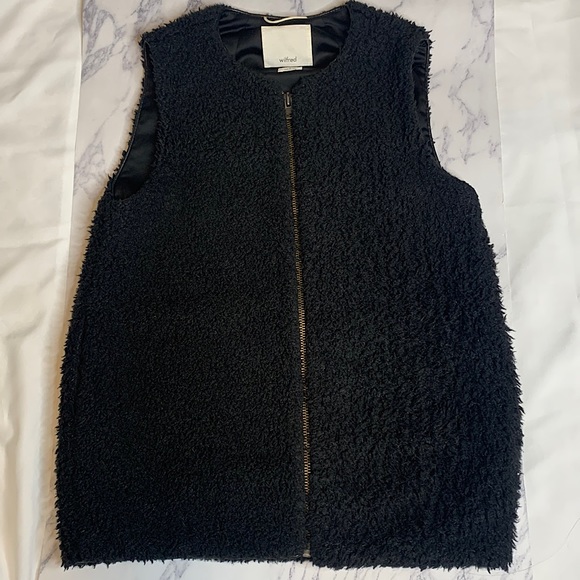 Aritzia Wilfred Black Chatou Vest | Size S - Picture 3 of 6